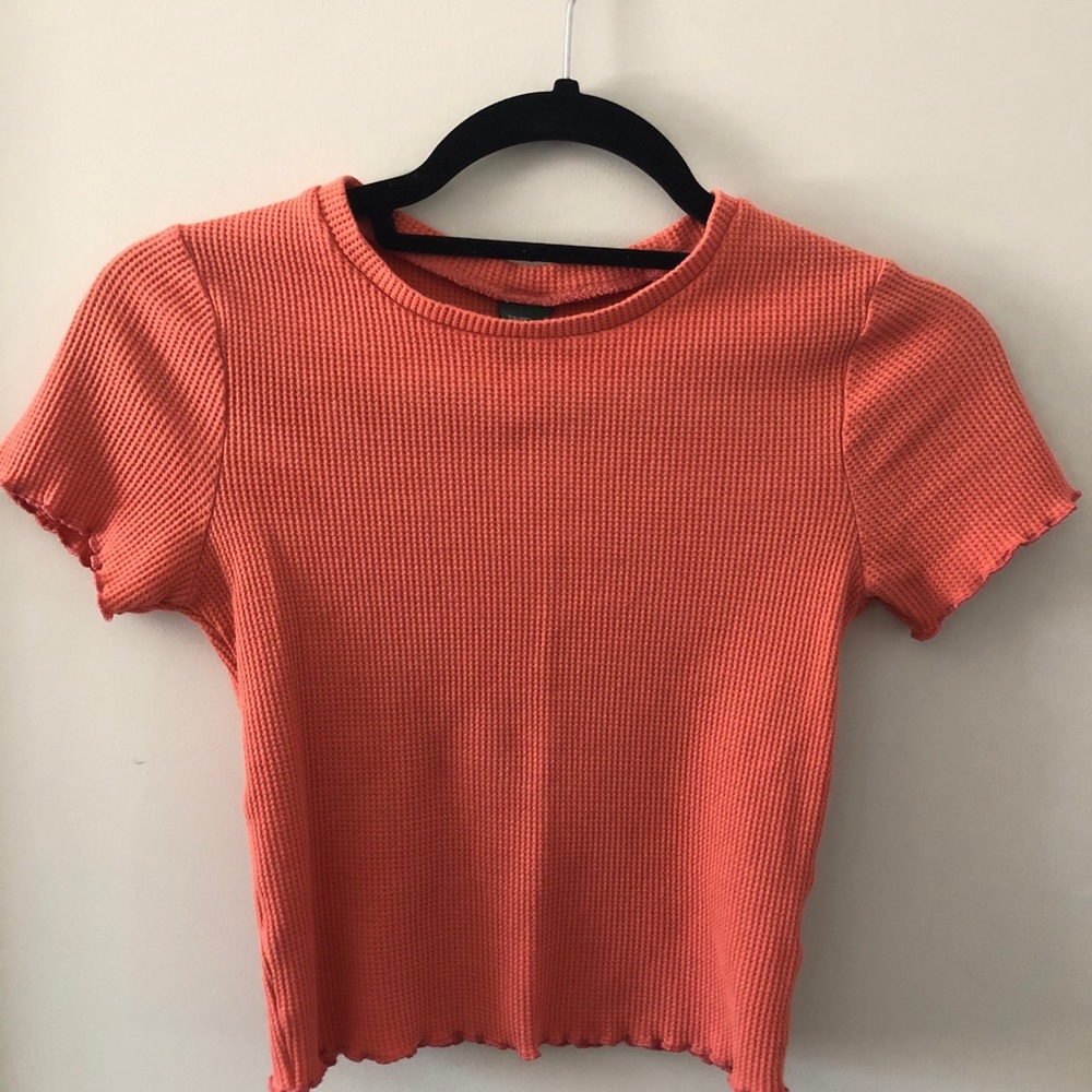 WILD FABLE pink ribbed crop top